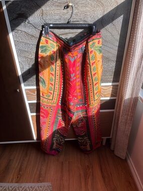 Farm Rio Vibrant Boho Printed Harem Pants - Multicolor
